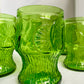 Lot de 6 verres verts