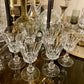 Lot de 6 verres à vin en cristal