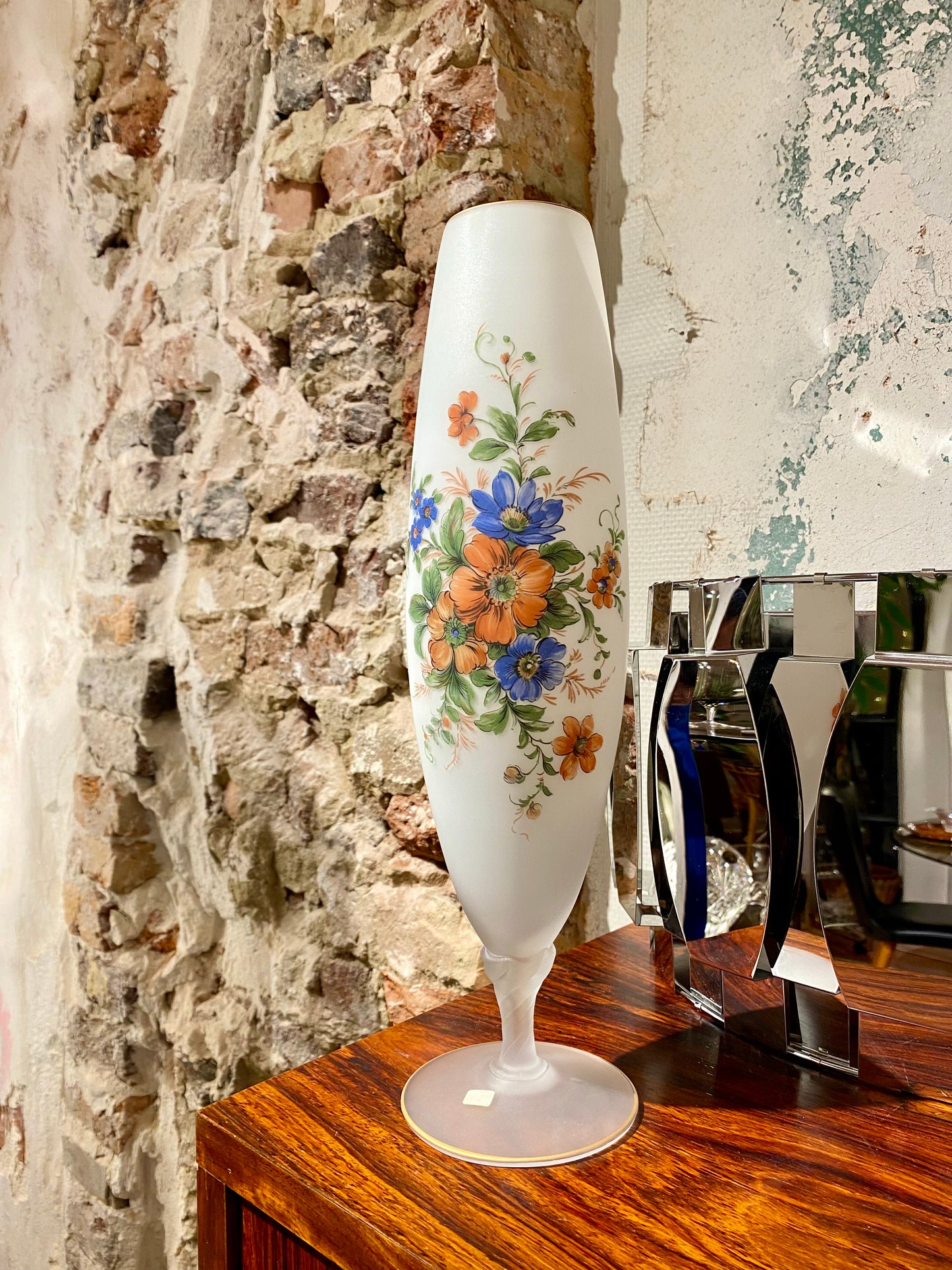 Vase italien en opaline