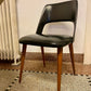 Lot de 6 chaises tonneau en Skaï 1950