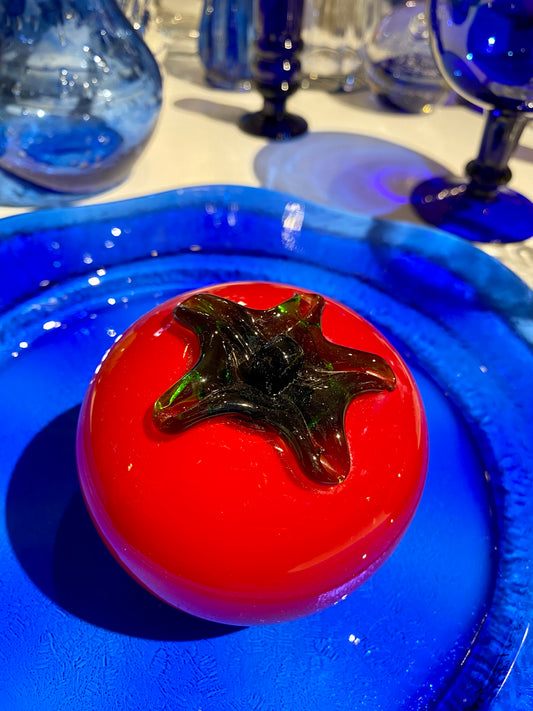 Tomate en verre soufflé