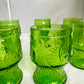 Lot de 6 verres verts