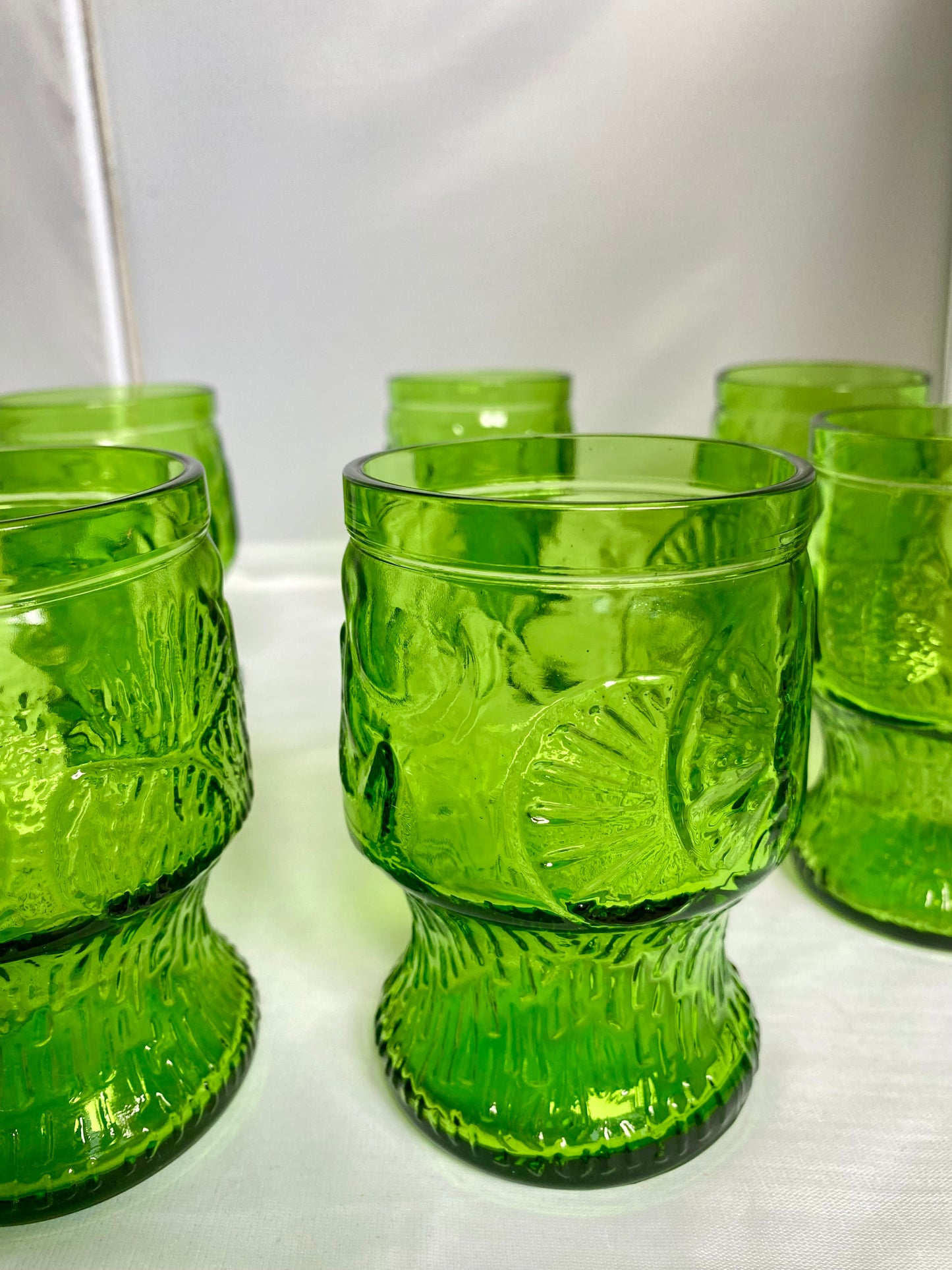 Lot de 6 verres verts