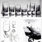 Incroyable lot de 5 verres « Smoke » par Joe Colombo