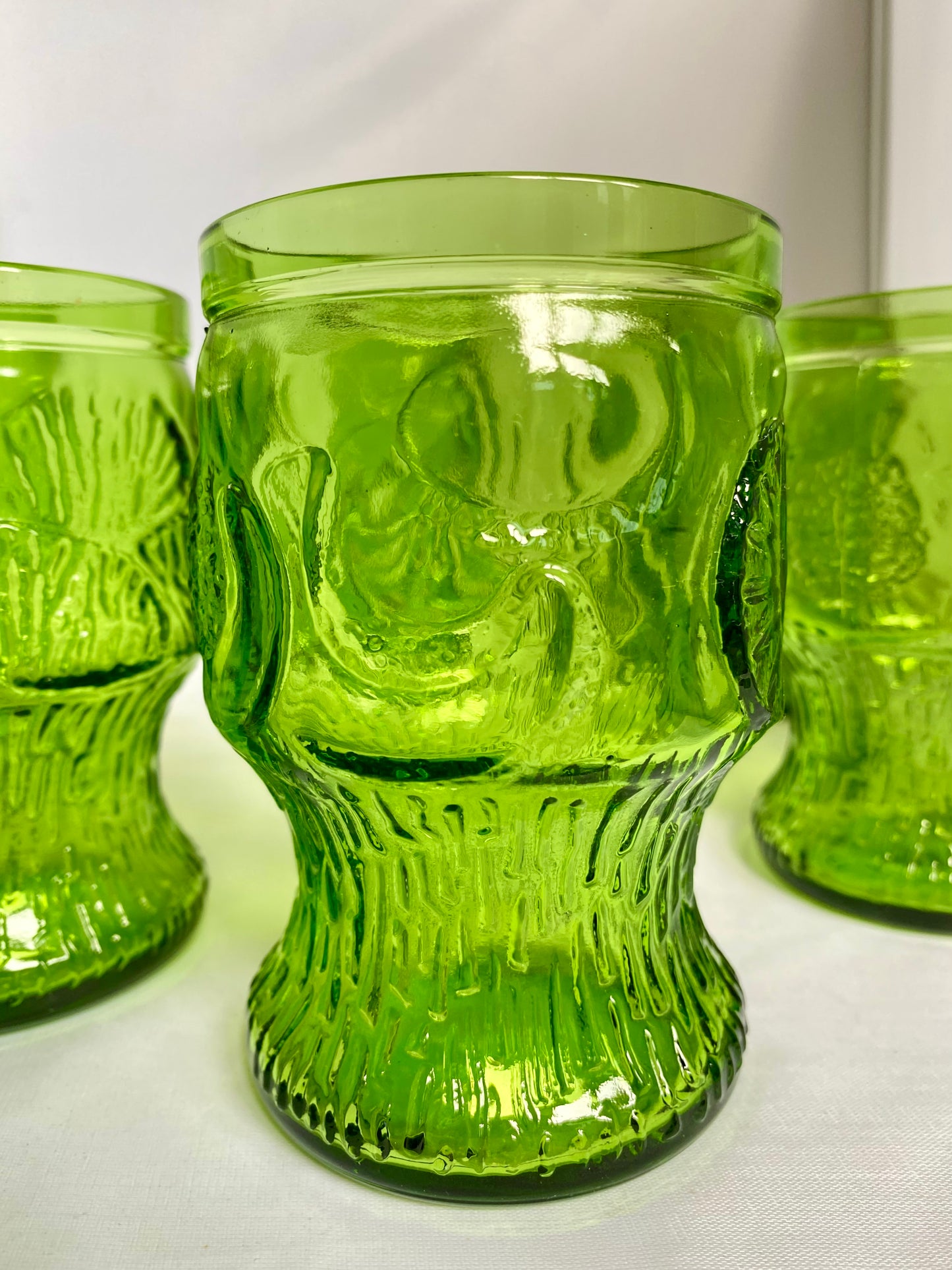 Lot de 6 verres verts