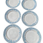 Edmund - Lot de 6 assiettes en porcelaine