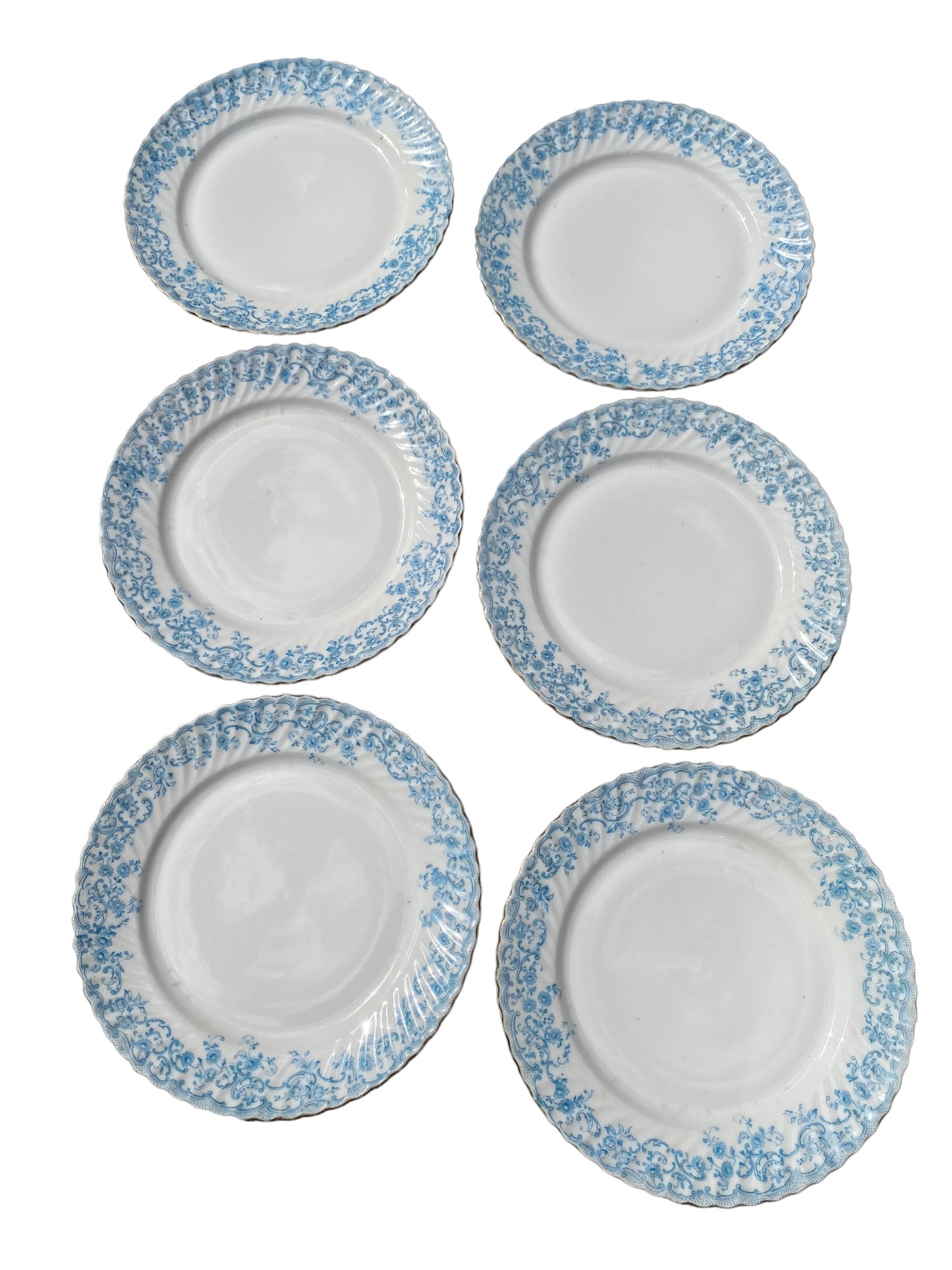 Edmund - Lot de 6 assiettes en porcelaine