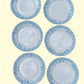 Edmund - Lot de 6 assiettes en porcelaine