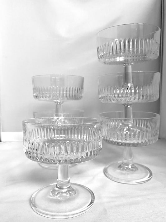 Lot de 6 coupes à champagne