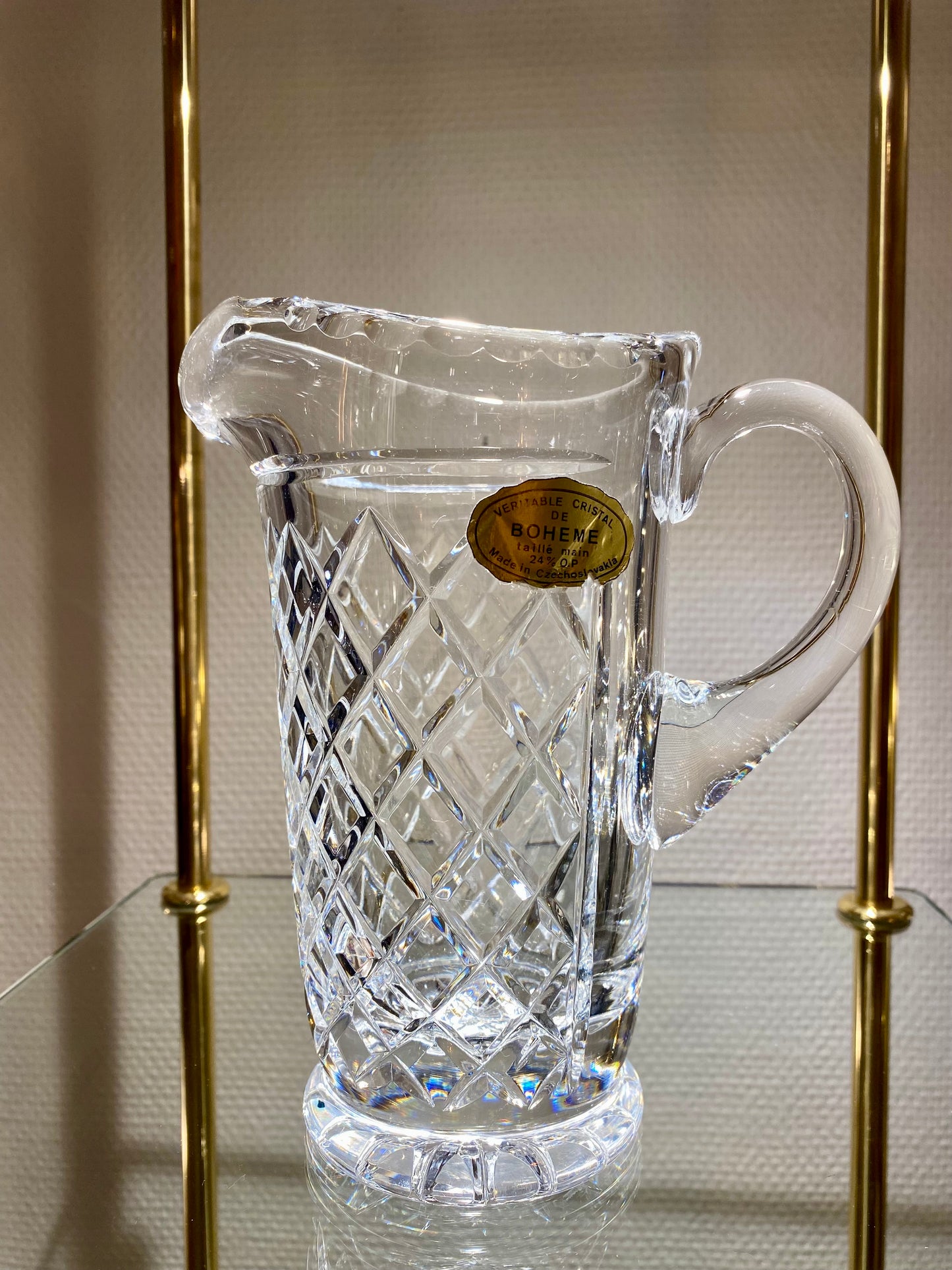 Cesar - Cruche en cristal de bohême