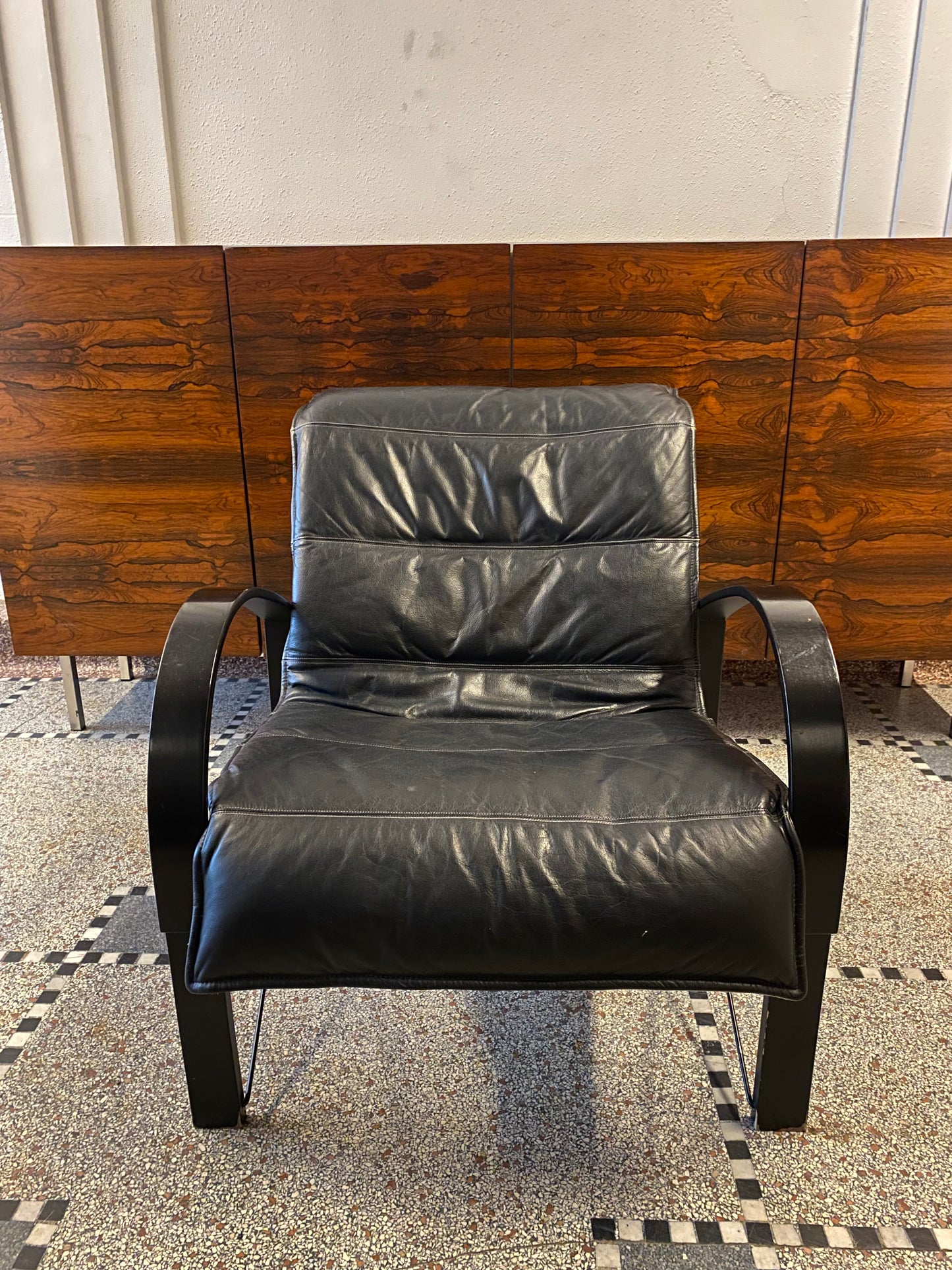 Paire de fauteuils « Polhem » en cuir par Tord Björklund pour IKEA 1980