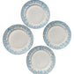 Edmund - Lot de 6 assiettes en porcelaine