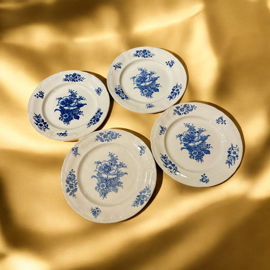 Lot de 4 assiettes plates Boch La Louvière