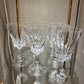 Lot de 6 verres à vin en cristal