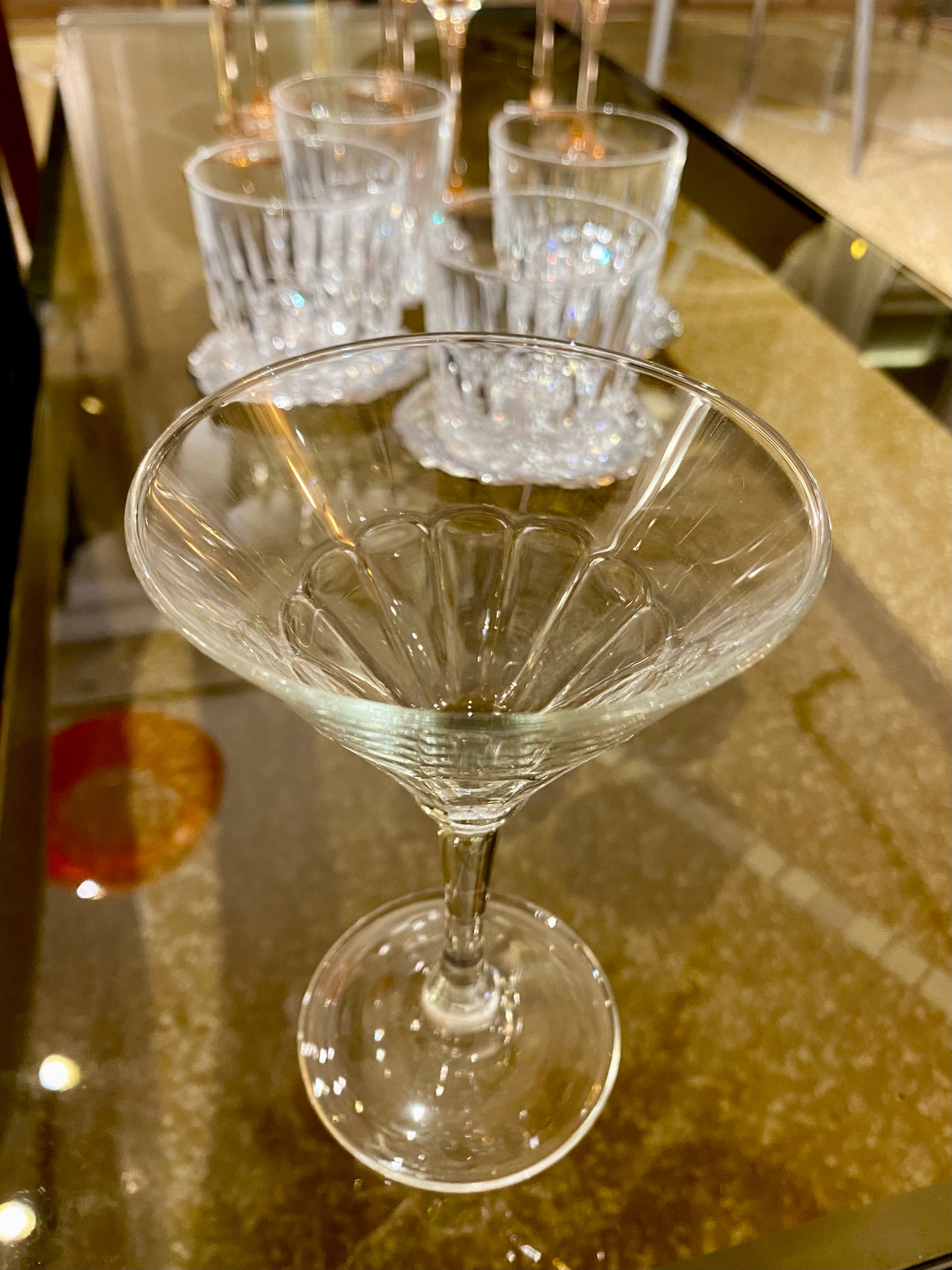 Lot de 6 verres à martini/cocktail.