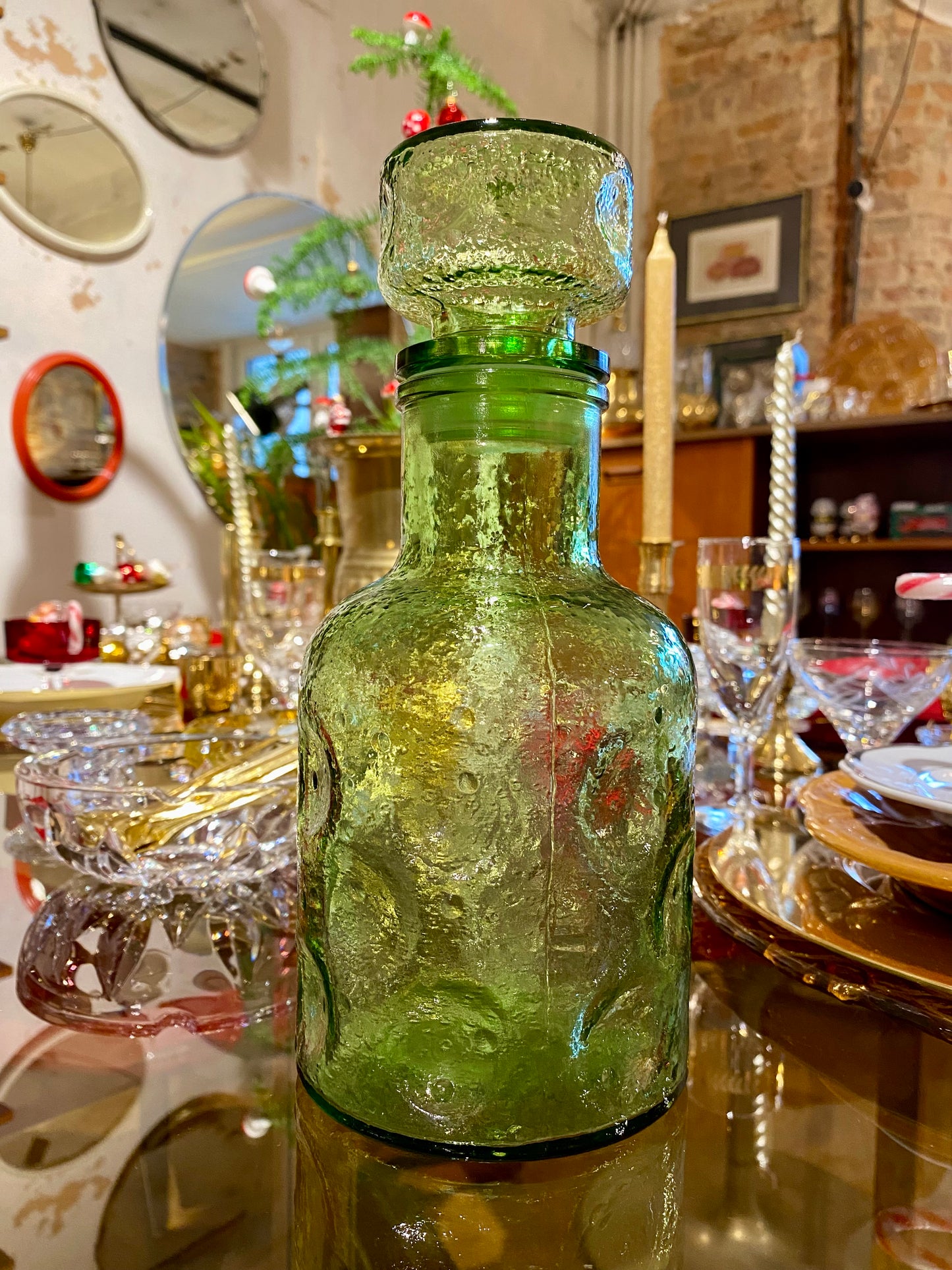 Carafe / bouteille verre moulé