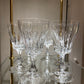 Lot de 6 verres à vin en cristal