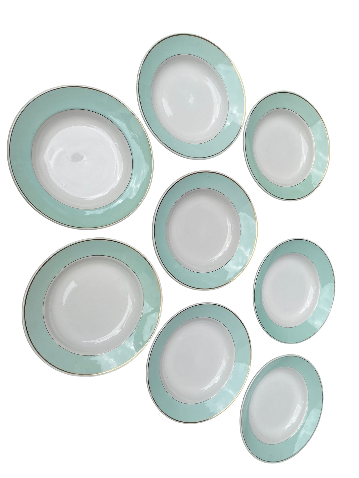 Lot de 8 assiettes creuses Luneville