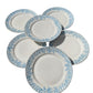 Edmund - Lot de 6 assiettes en porcelaine