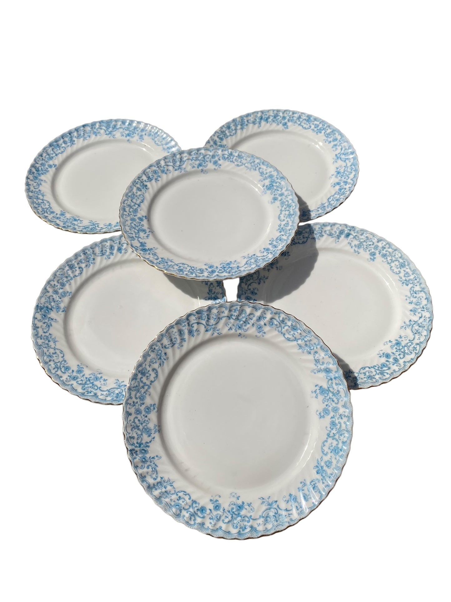 Edmund - Lot de 6 assiettes en porcelaine