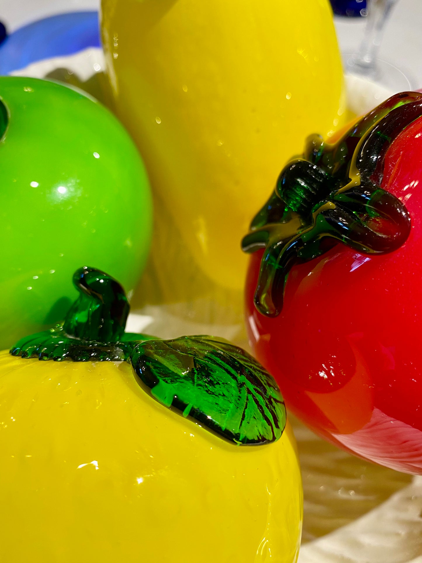 Fruit en verre soufflé