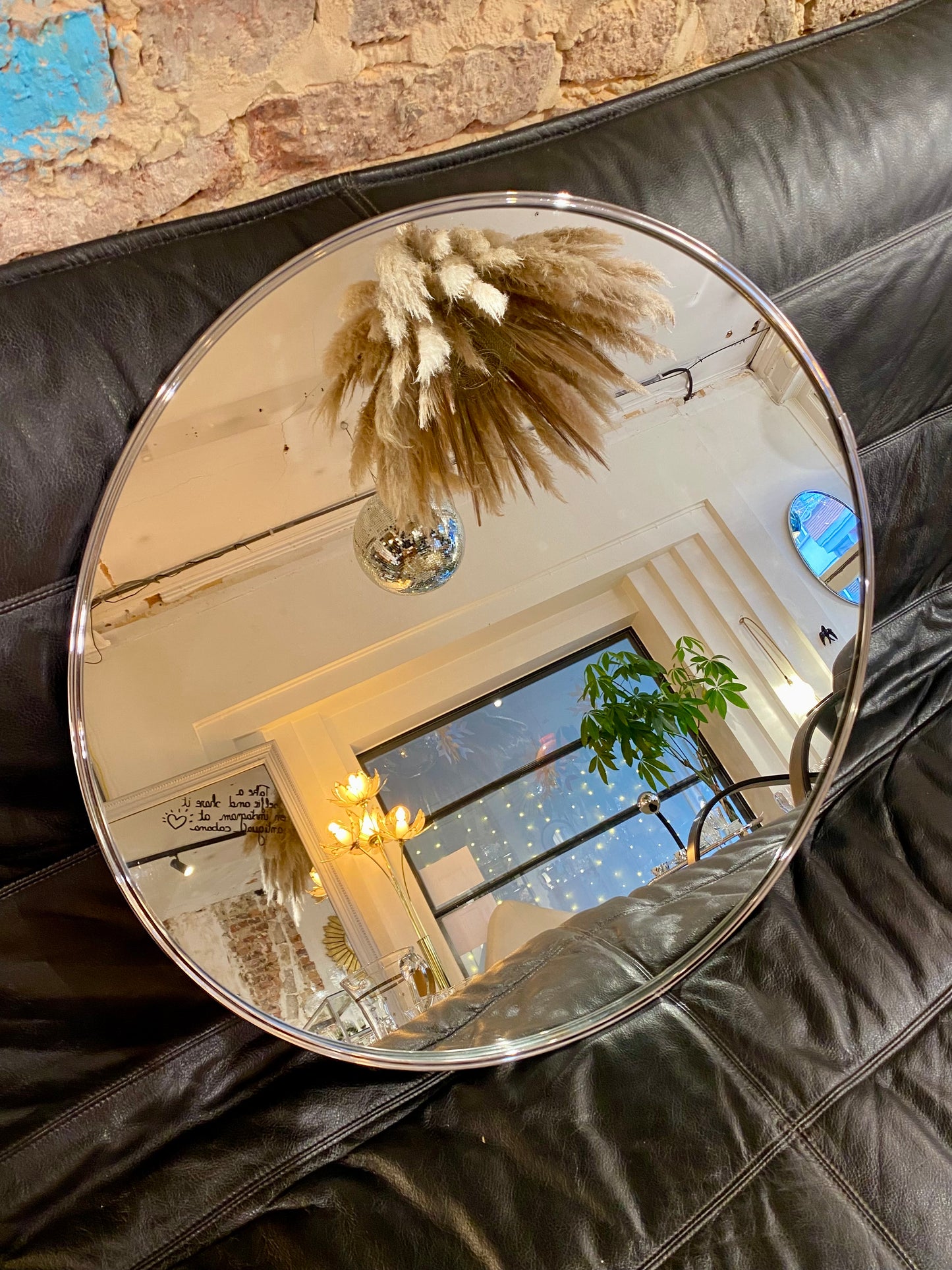 Anna - Miroir rond en chrome