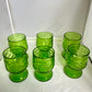 Lot de 6 verres verts