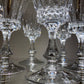 Lot de 6 verres à vin en cristal