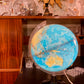 Lampe globe mappemonde italienne