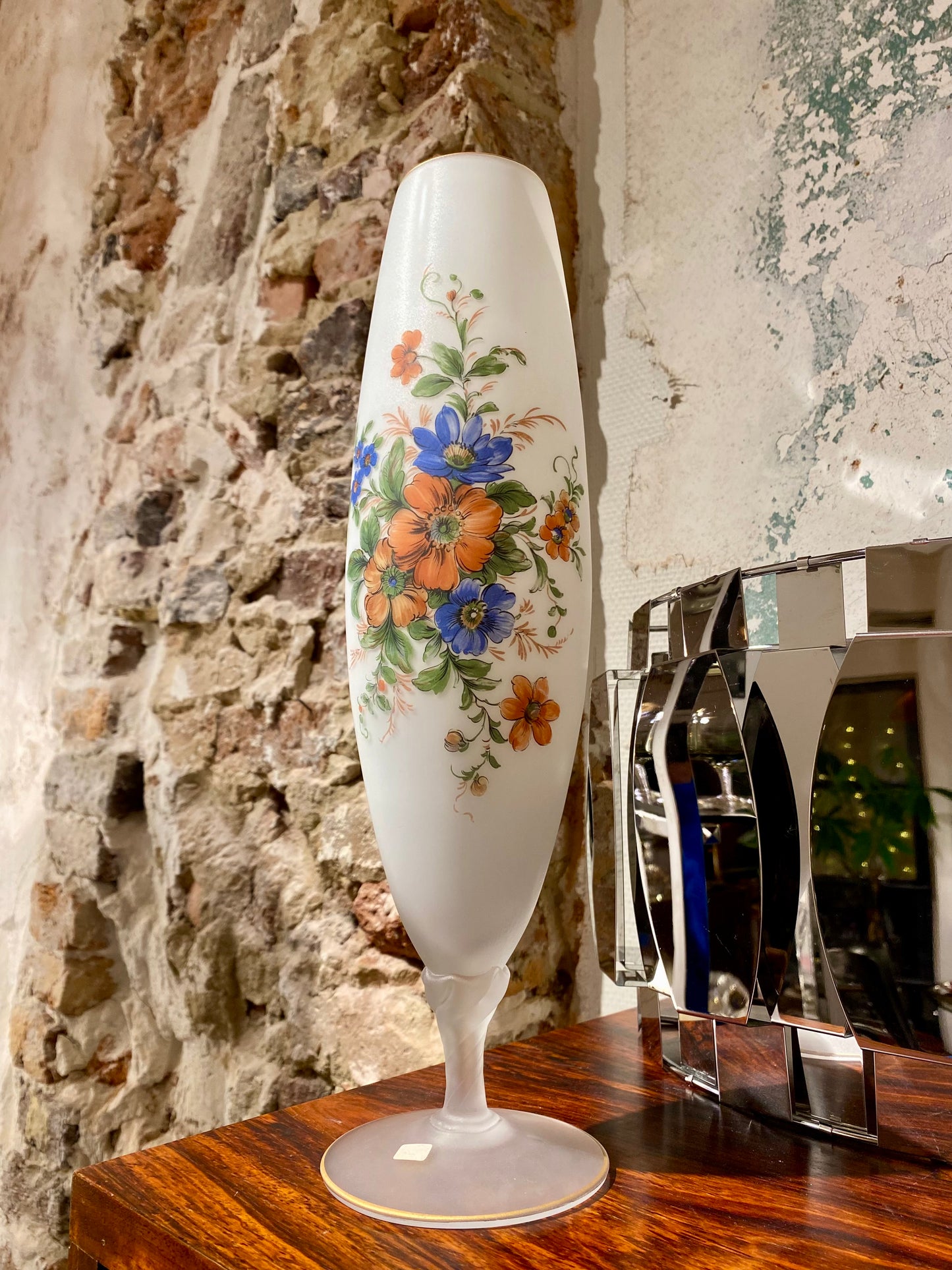 Vase italien en opaline